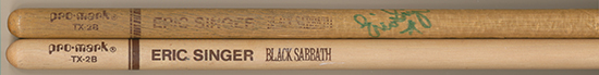 Black Sabbath drumsticks